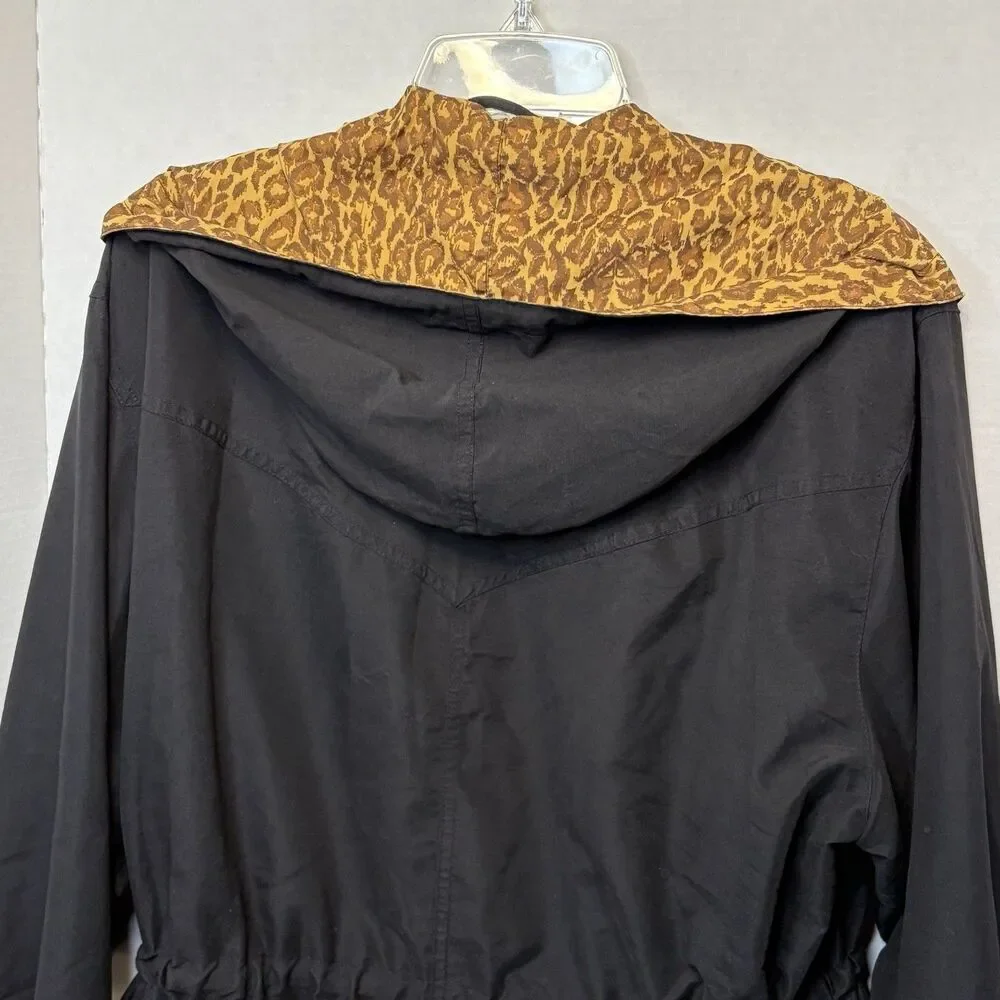 Vintage Gallery Sport Women’s Leopard Print Jacket Size Medium